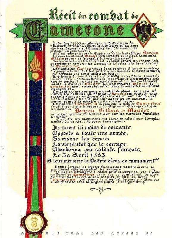 Algerie - Legion - Recit des Combats de Camerone.jpg